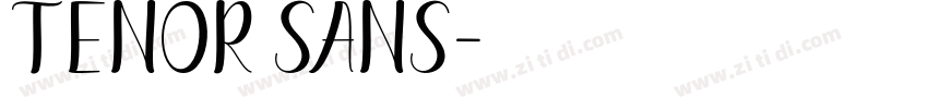tenor Sans字体转换